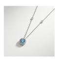 Aurora Azure Halo Necklace - BELLIVETTE