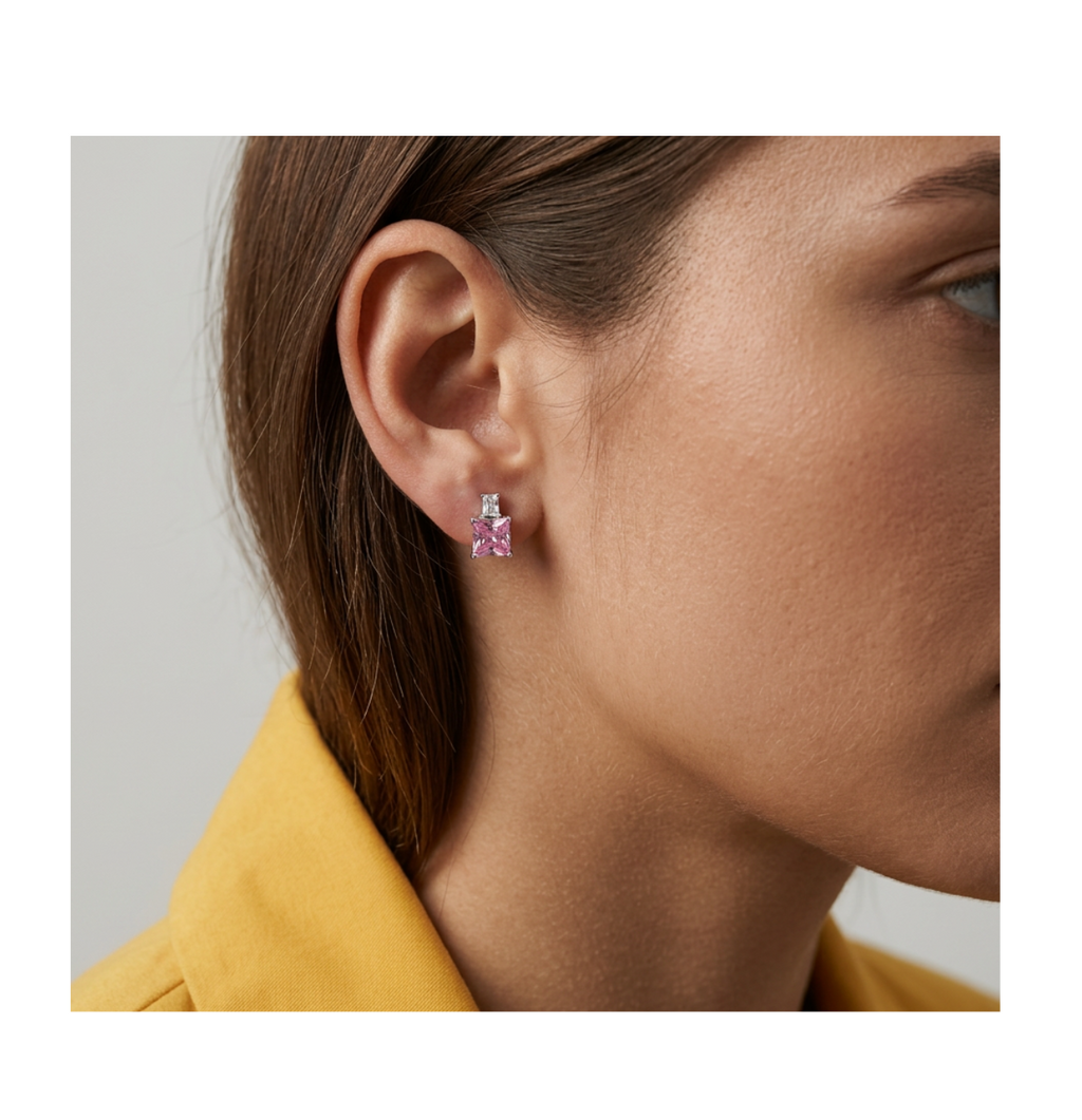 Aurora Blush Stud Earrings - BELLIVETTE