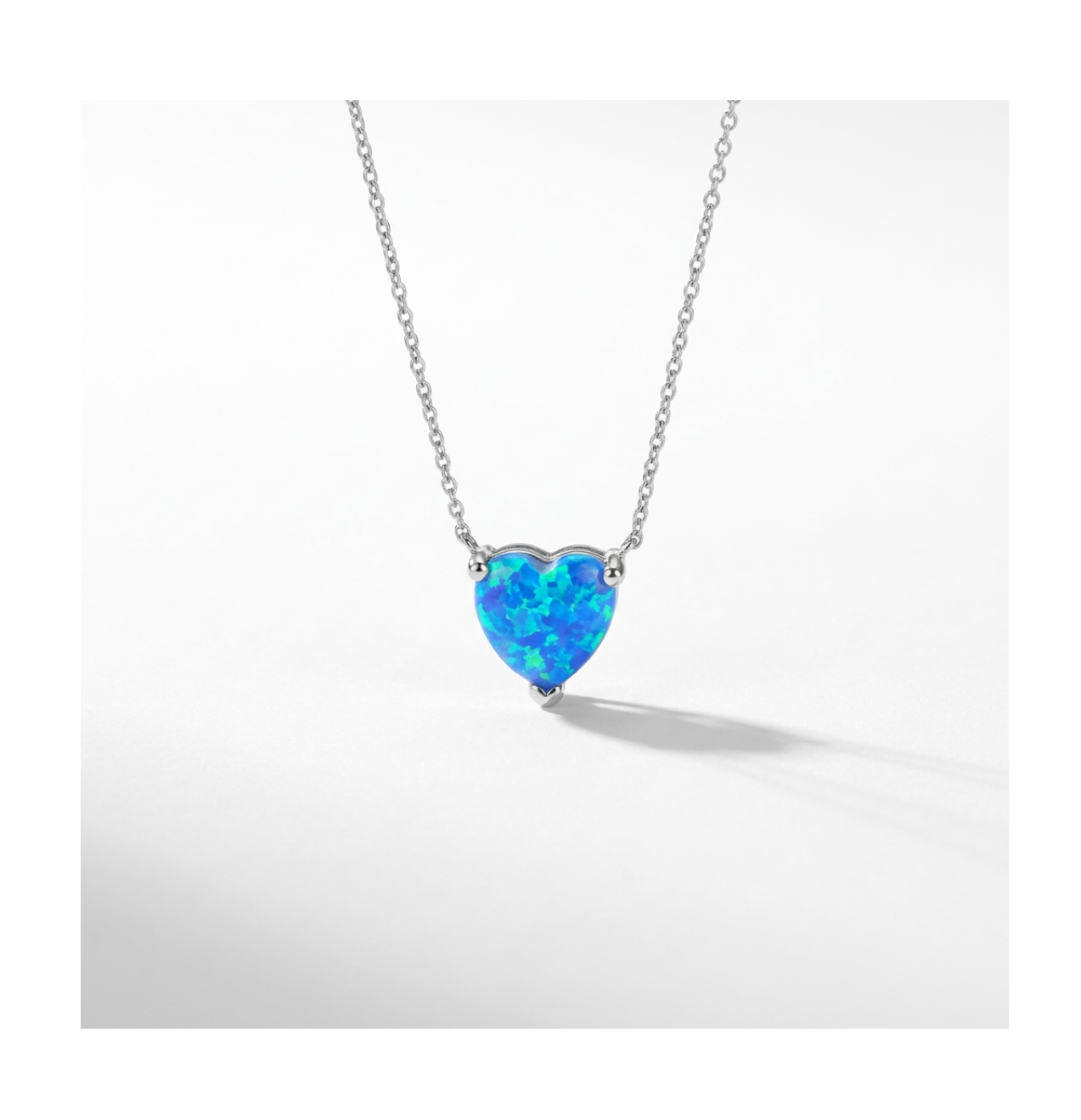 Aurora Ocean Heart Necklace - BELLIVETTE