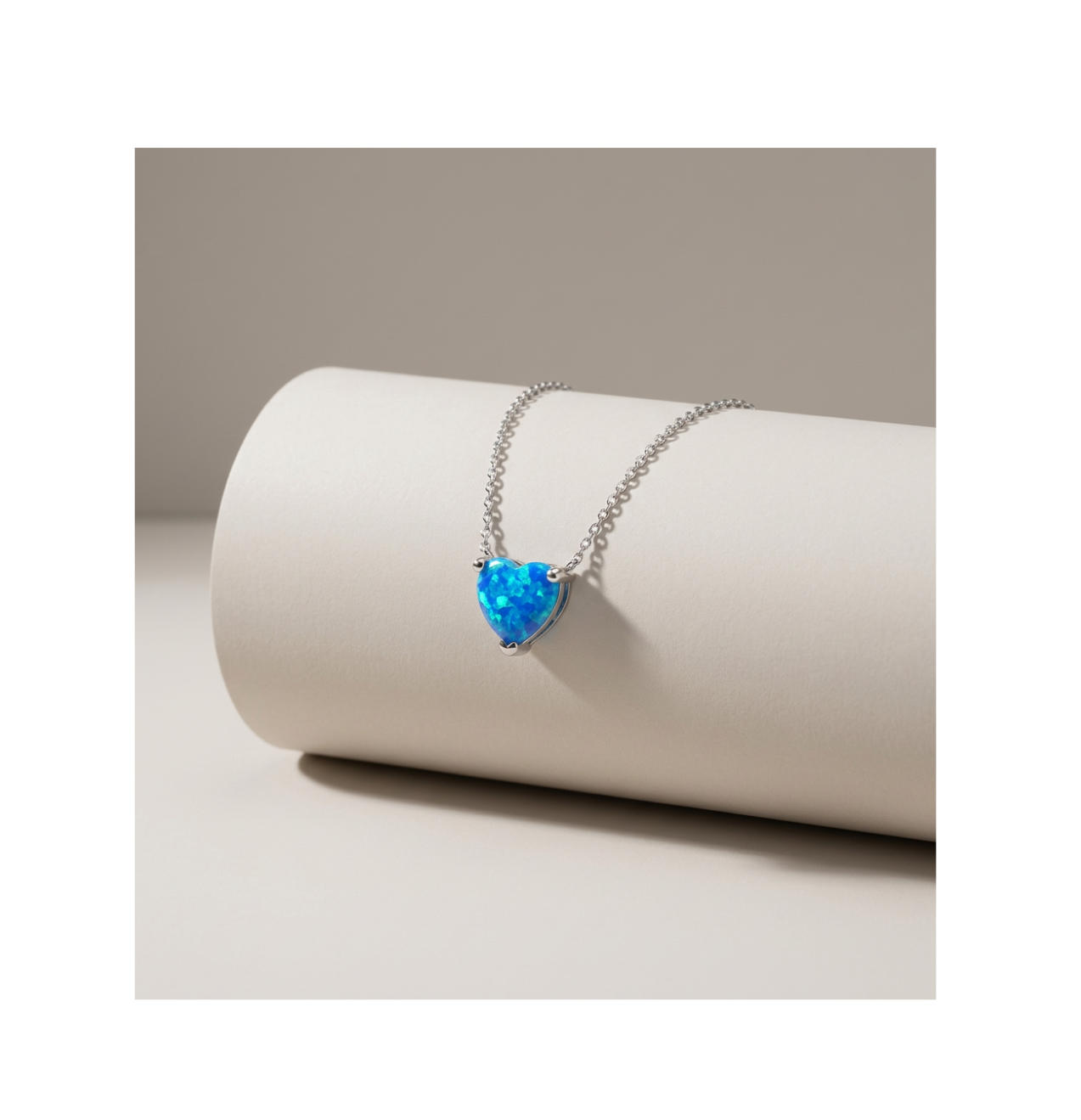 Aurora Ocean Heart Necklace - BELLIVETTE