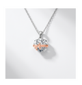 Aurora Ribbon Heart Necklace - BELLIVETTE