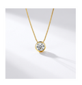 Celeste Gold Halo Necklace - BELLIVETTE