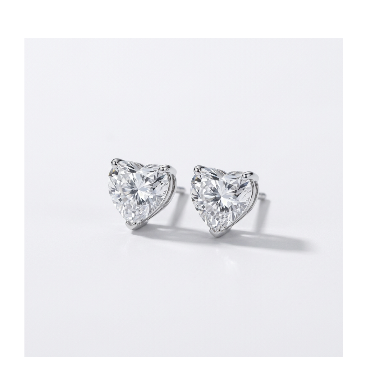 Celeste Heart Stud Earrings - BELLIVETTE