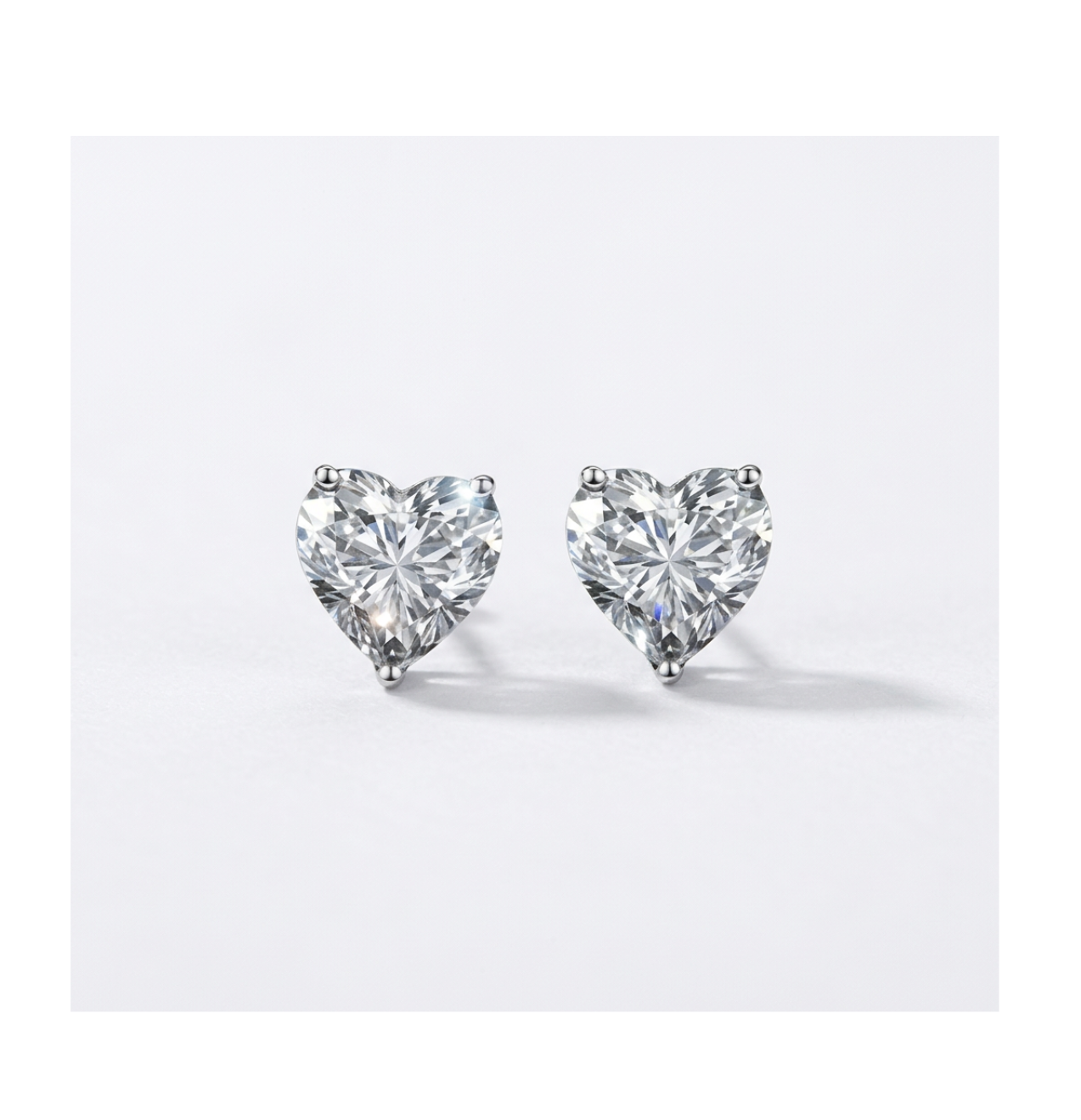Celeste Heart Stud Earrings - BELLIVETTE