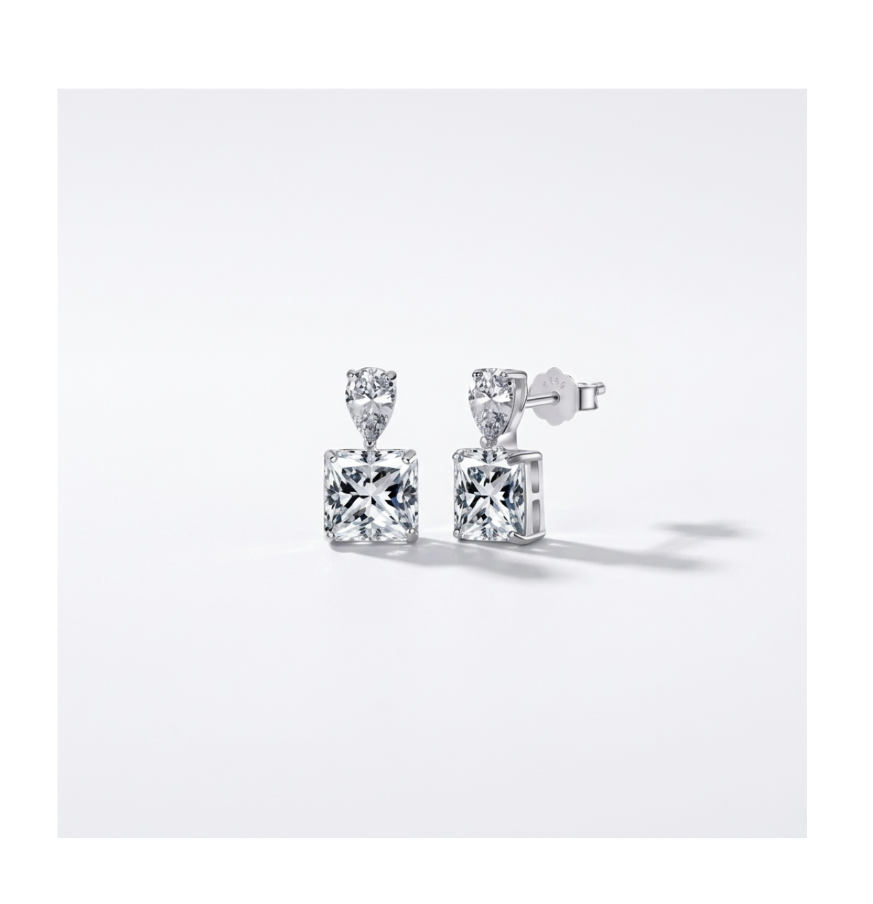 Celeste Ice Prism Drop Earrings - BELLIVETTE