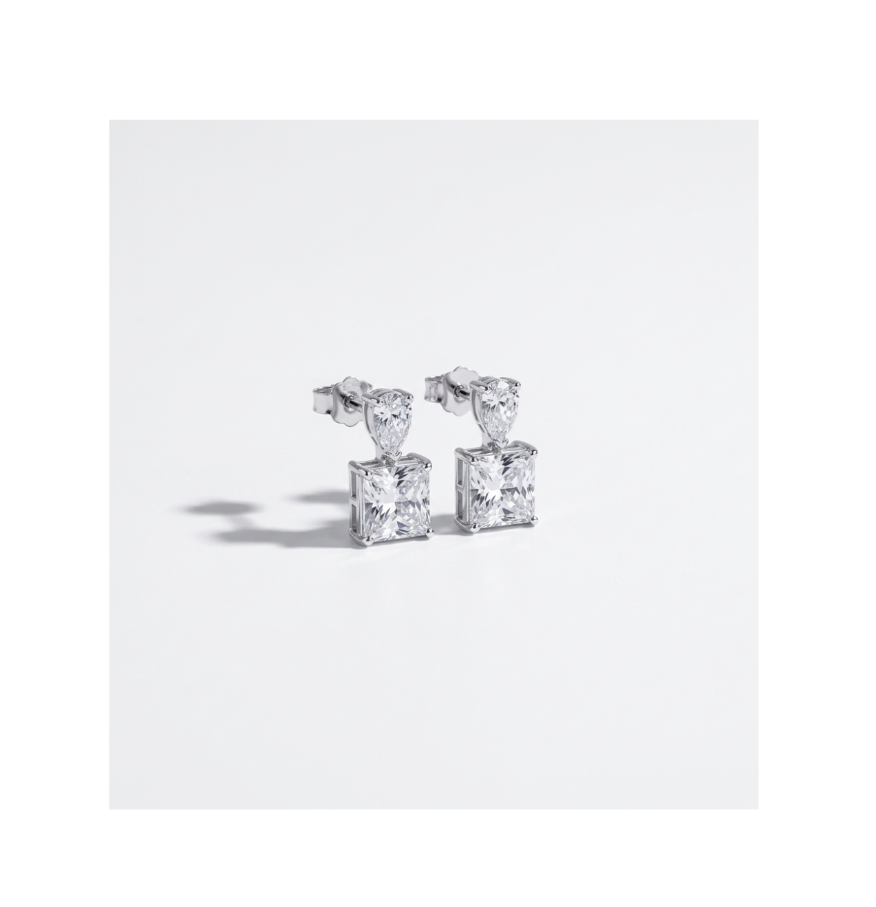 Celeste Ice Prism Drop Earrings - BELLIVETTE