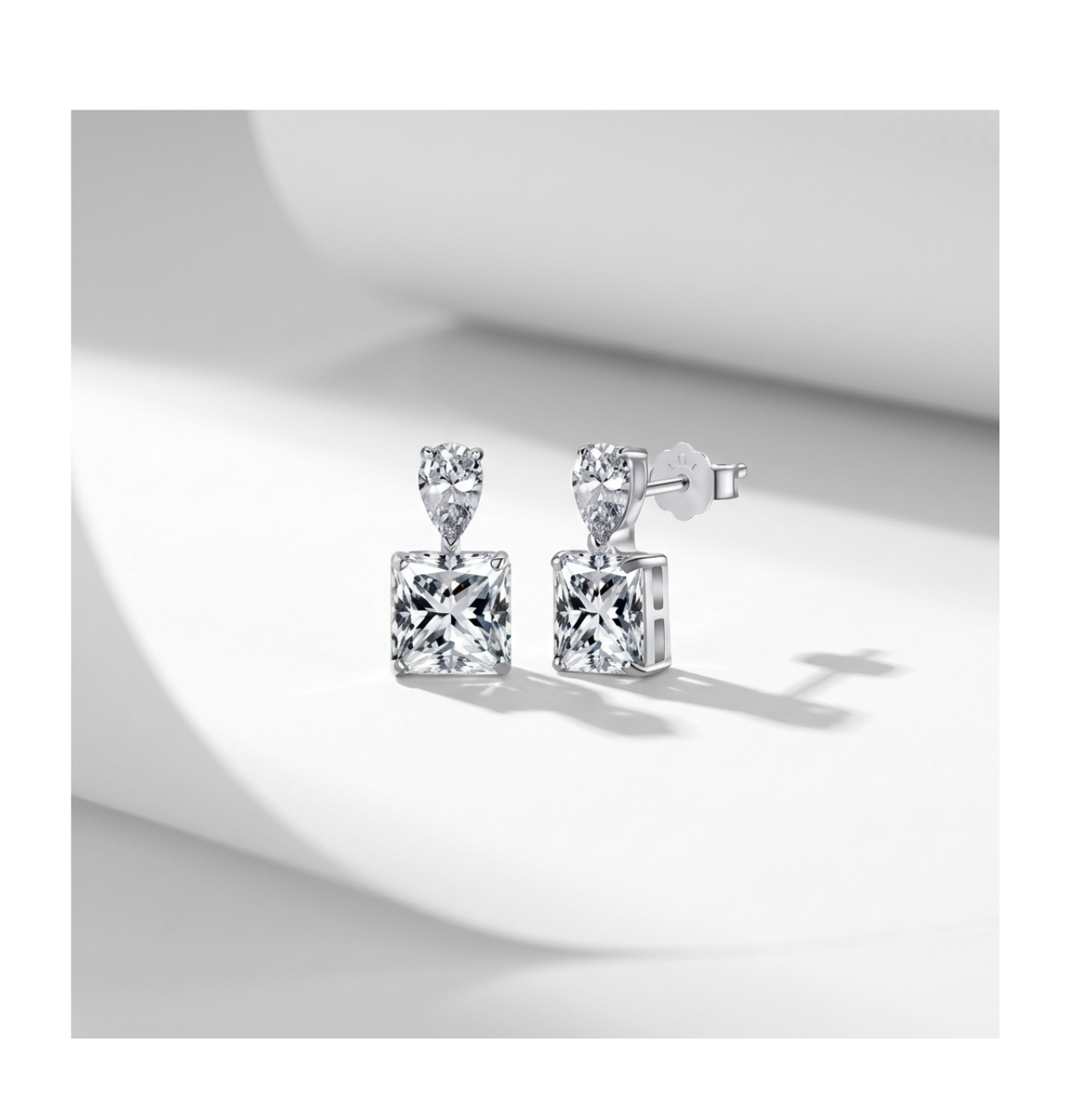 Celeste Ice Prism Drop Earrings - BELLIVETTE