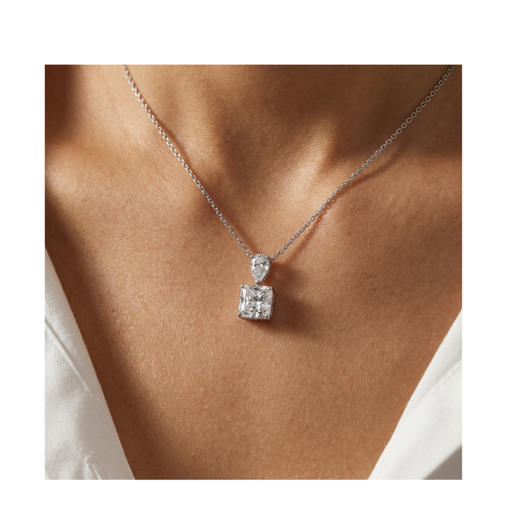 Celeste Ice Prism Necklace - BELLIVETTE