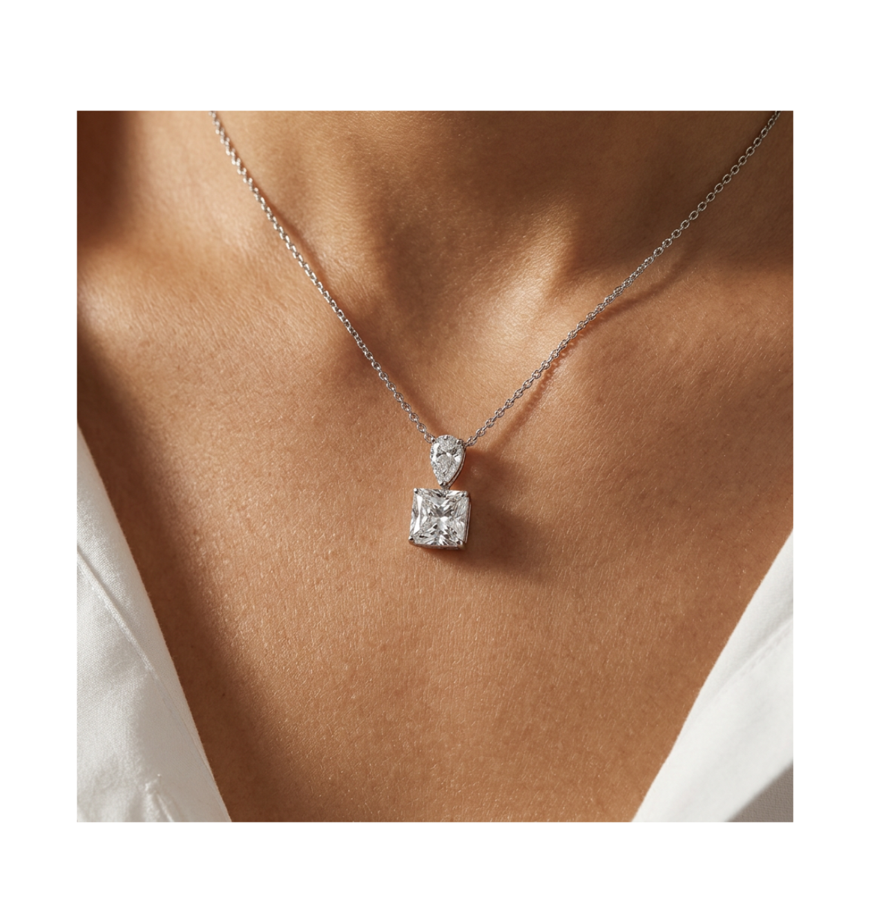 Celeste Ice Prism Necklace - BELLIVETTE