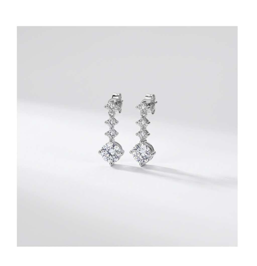 Celeste Radiance Drop Earrings - BELLIVETTE