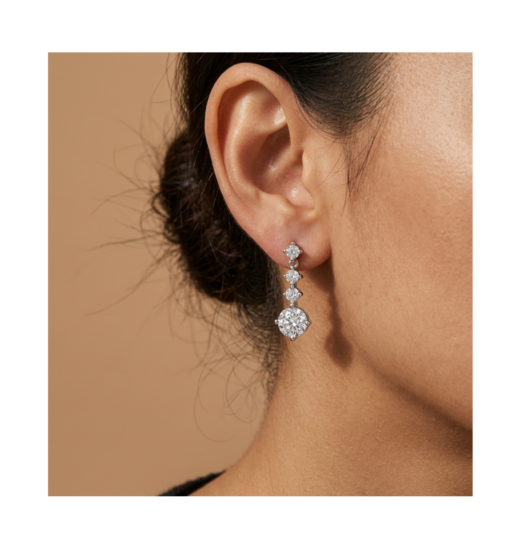 Celeste Radiance Drop Earrings - BELLIVETTE