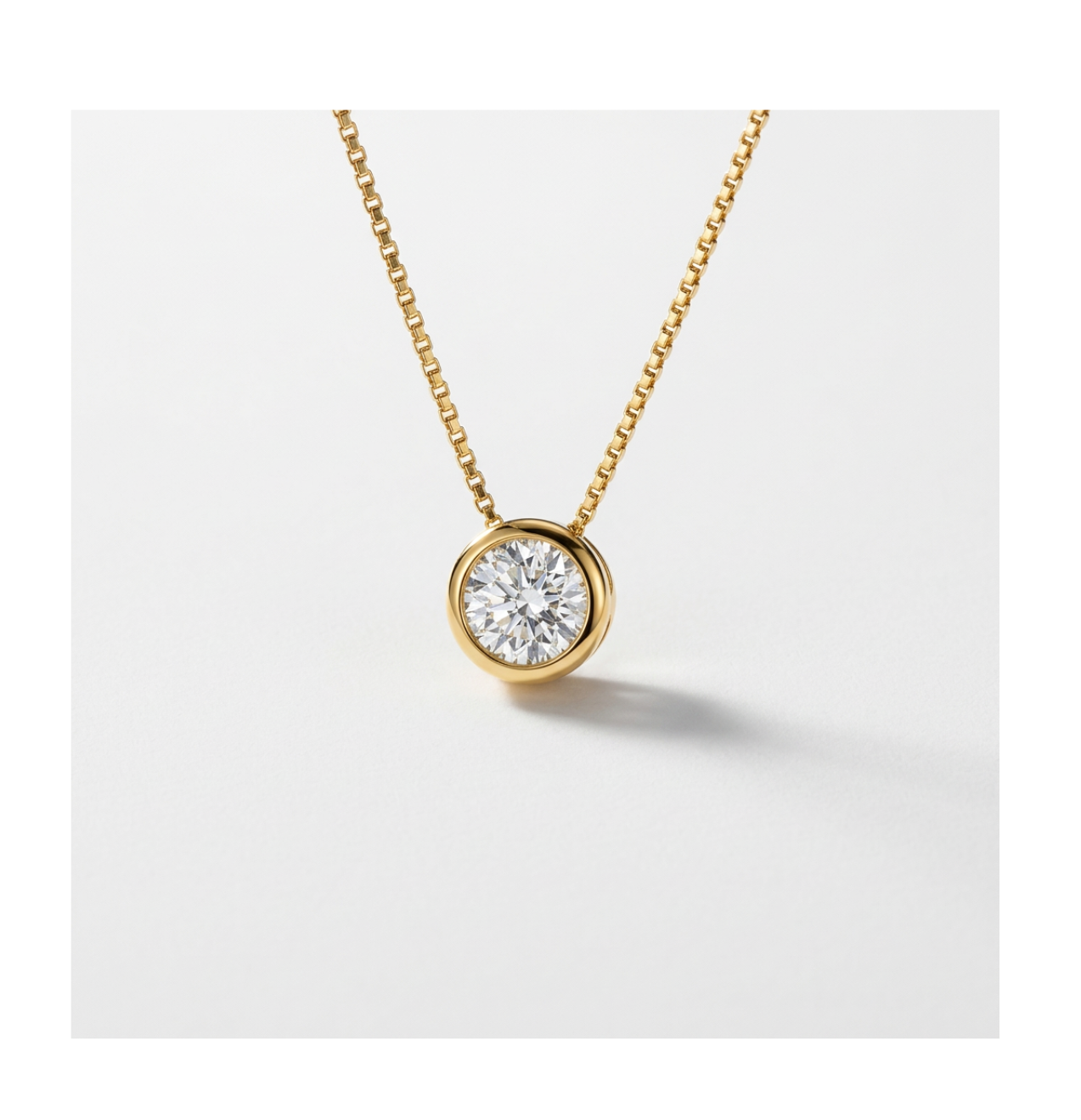 Celeste Gold Halo Necklace