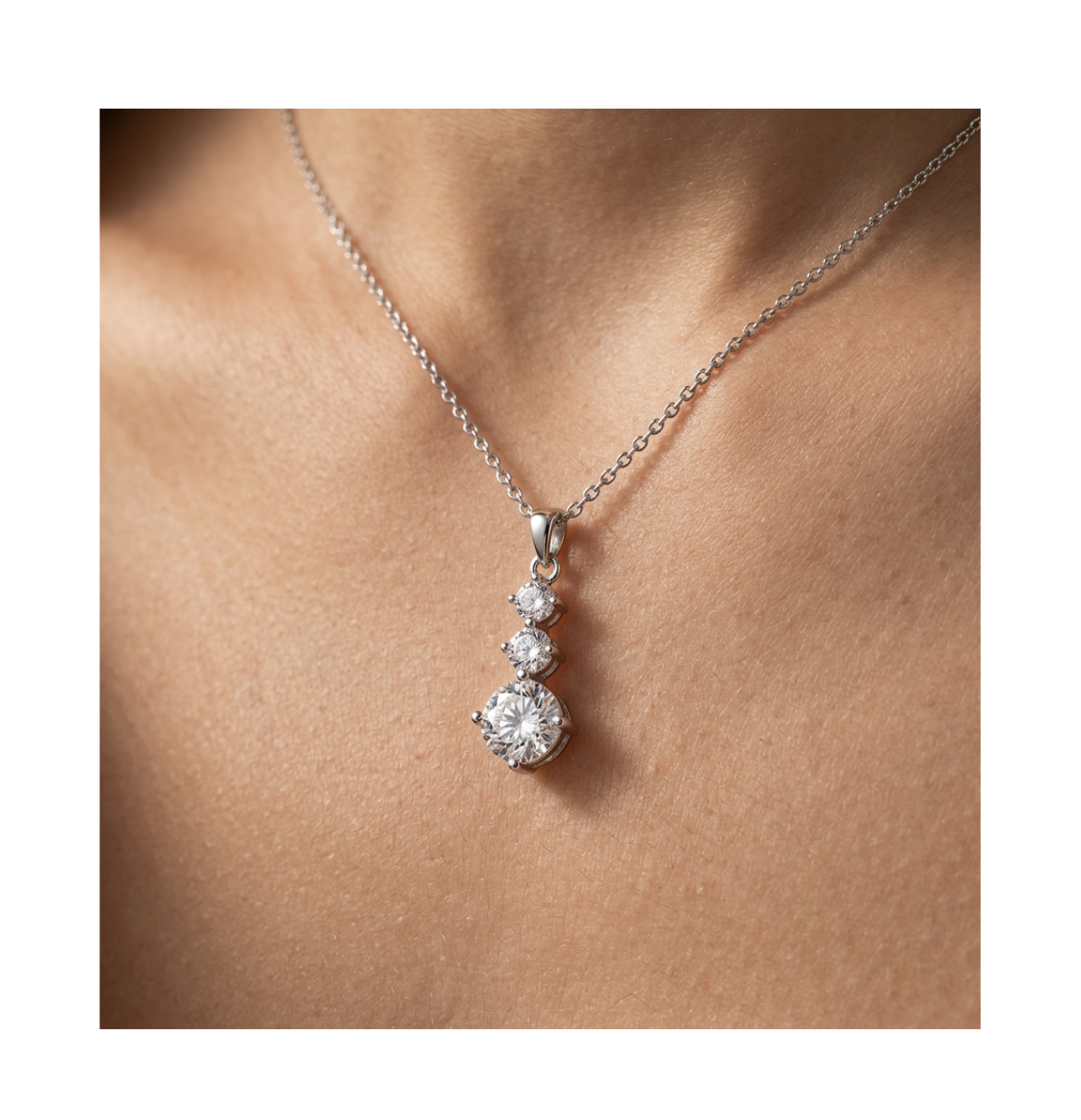 Celeste Radiance Drop Necklace
