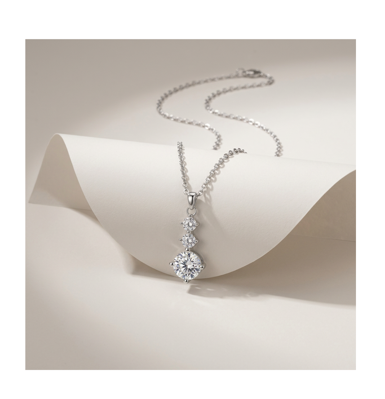 Celeste Radiance Drop Necklace