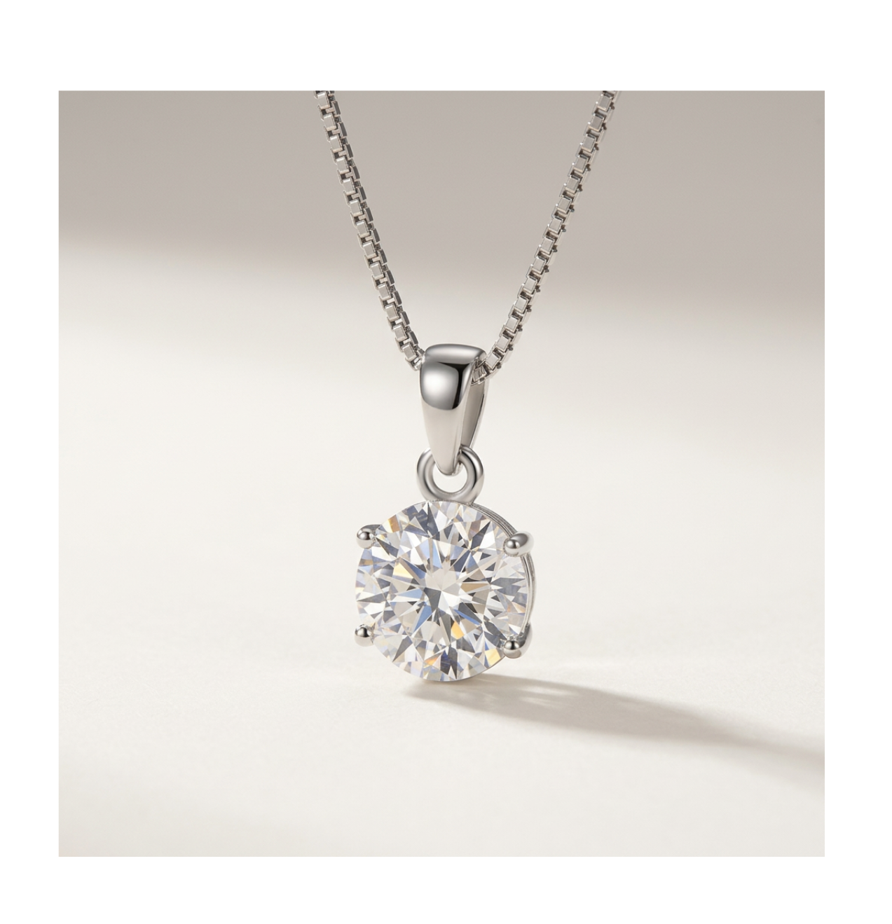 Celeste Solitaire Necklace