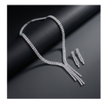 Crystal Tassel Statement Jewellery Set - BELLIVETTE