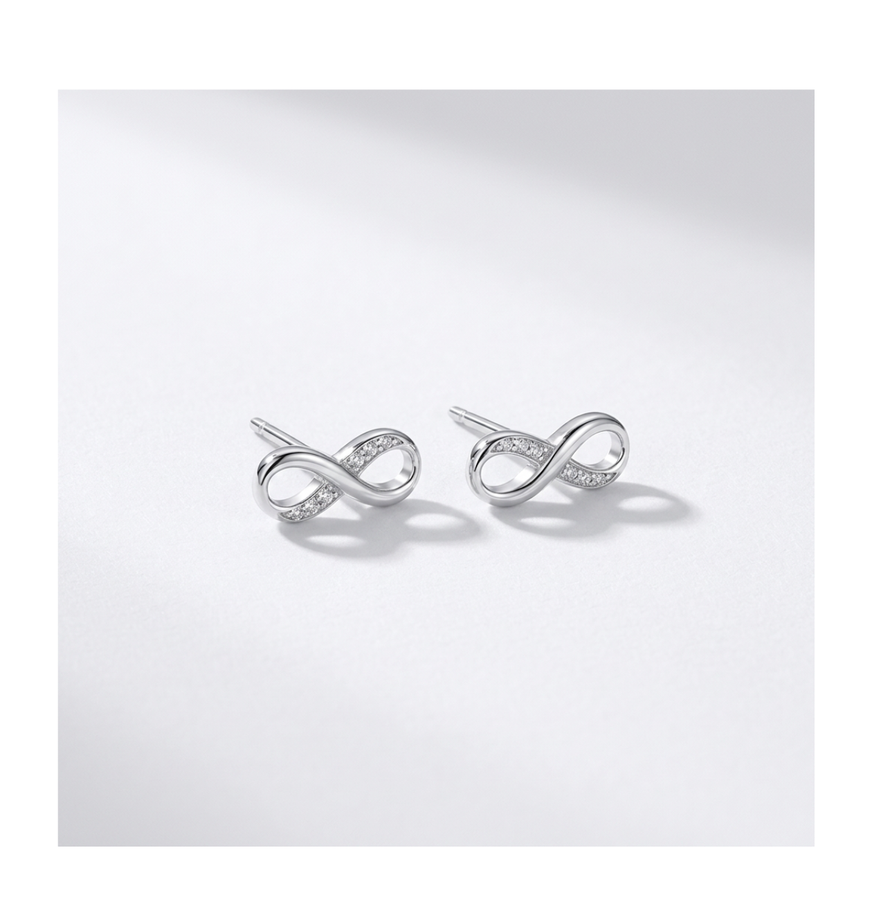 Infinity Radiance Stud Earrings - BELLIVETTE