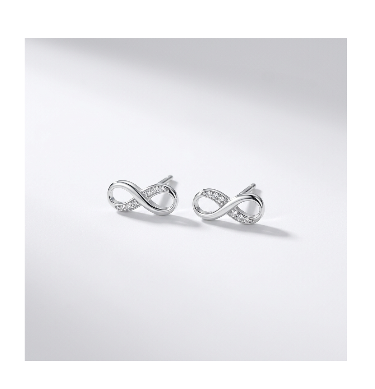 Infinity Radiance Stud Earrings - BELLIVETTE