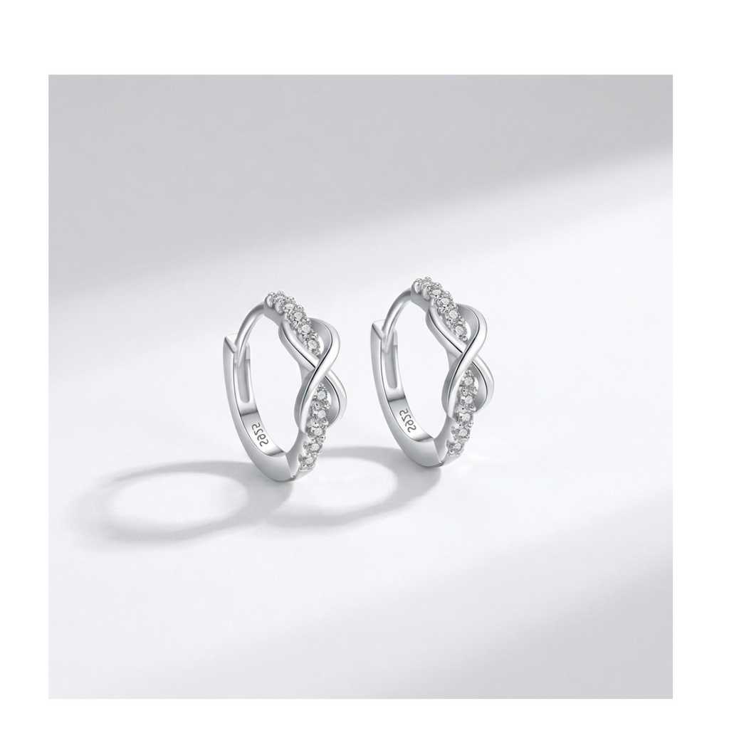 Infinity Spark Hoop Earrings - BELLIVETTE
