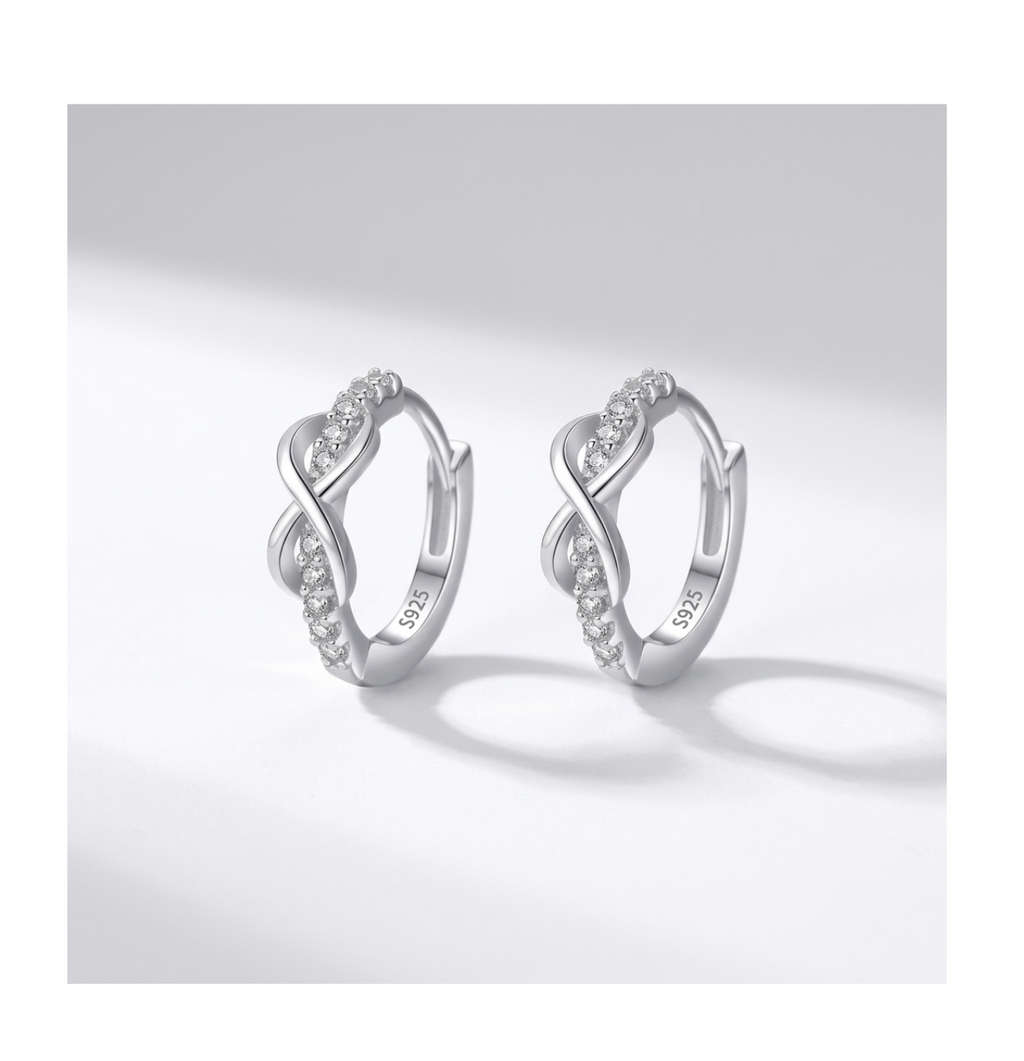 Infinity Spark Hoop Earrings - BELLIVETTE