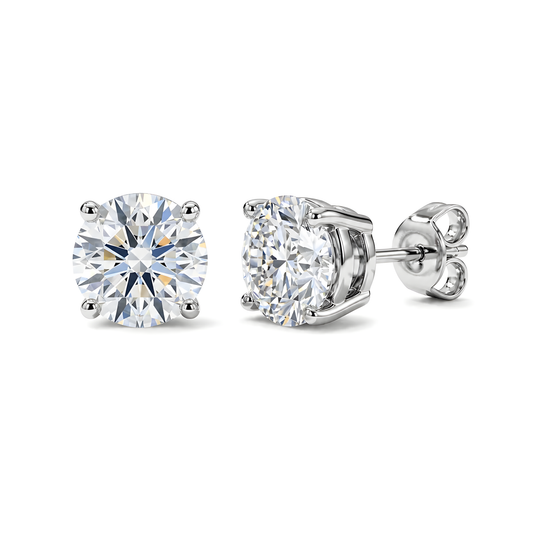 Solitaire Stud Earrings