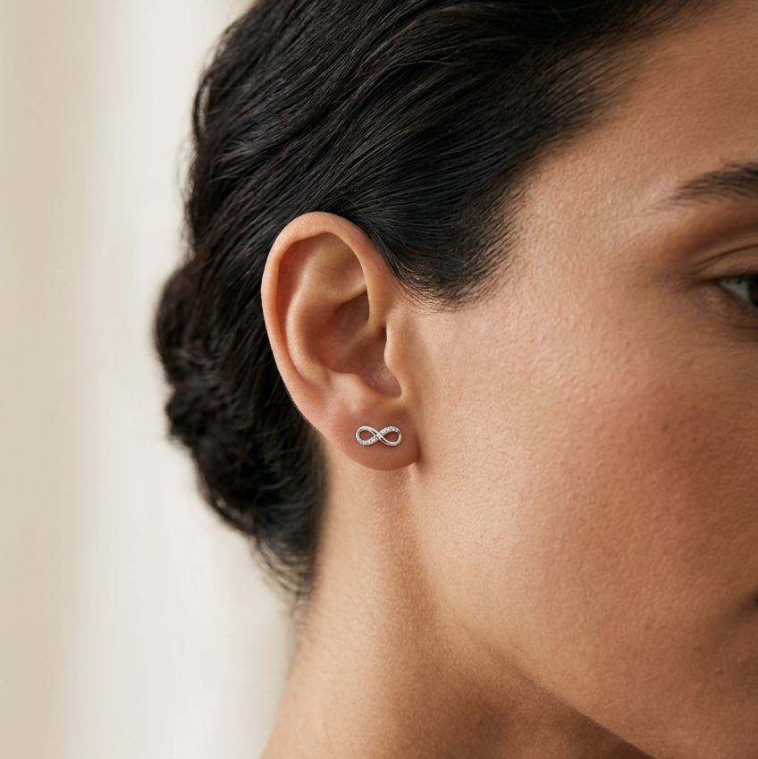 Infinity Stud Earrings