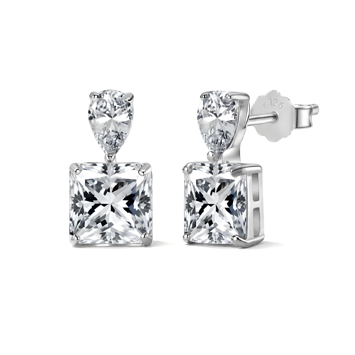Princess & Pear Drop Earrings